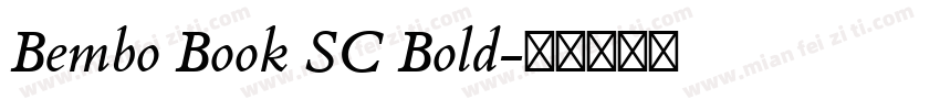 Bembo Book SC Bold字体转换